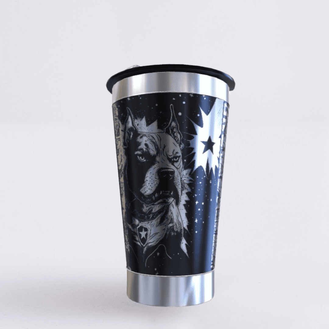 Botafogo – Copo Térmico Preto Personalizado 360° a Laser + Brinde