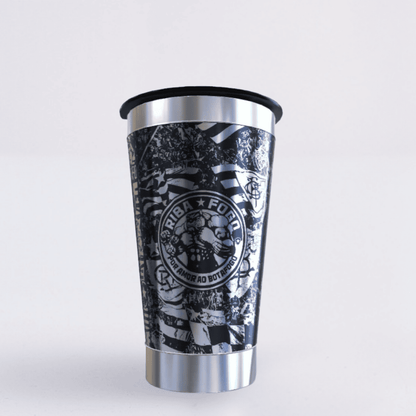 Botafogo – Copo Térmico Preto Personalizado 360° a Laser + Brinde