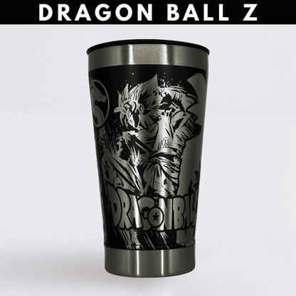 Dragon Ball Z – Copo Térmico Preto Personalizado 360° a Laser + Brinde