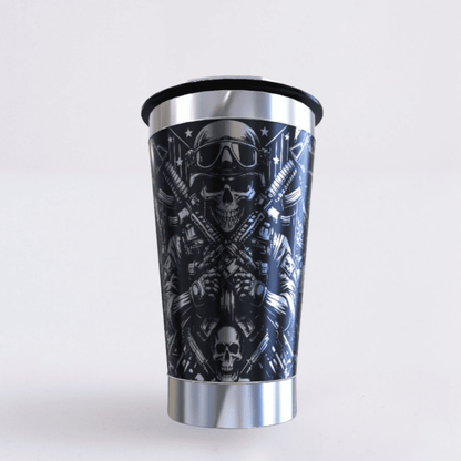 B.O.P.E.  – Copo Térmico Preto Personalizado 360° a Laser + Brinde