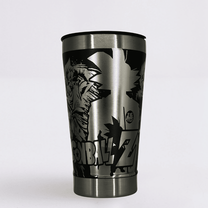 Dragon Ball Z – Copo Térmico Preto Personalizado 360° a Laser + Brinde
