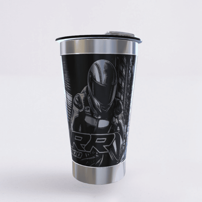 BMW S1000 RR – Copo Térmico Preto Personalizado 360° a Laser + Brinde