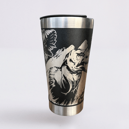 Flamengo – Copo Térmico Preto Personalizado 360° a Laser + Brinde