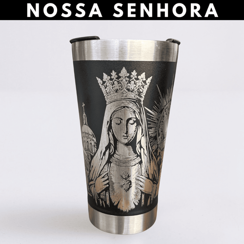 Nossa Senhora – Copo Térmico Personalizado 360° com Gravação a Laser