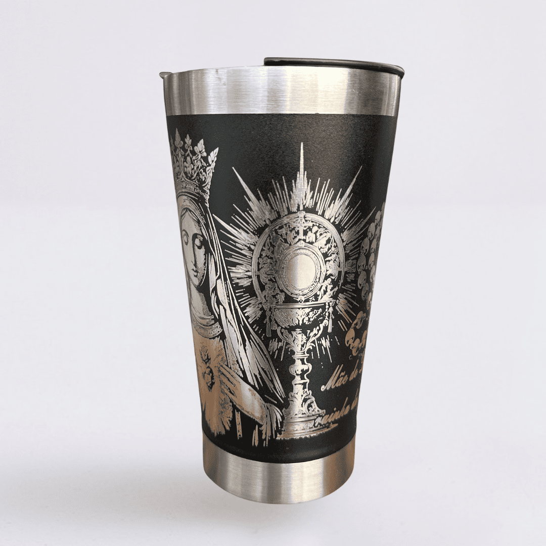 Nossa Senhora – Copo Térmico Personalizado 360° com Gravação a Laser