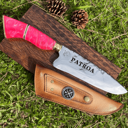 Faca Do Chef Patroa 4mm | Bainha + Seu Nome Grátis