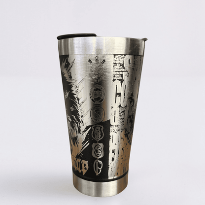 Corinthians – Copo Térmico Preto Personalizado 360° a Laser + Brinde