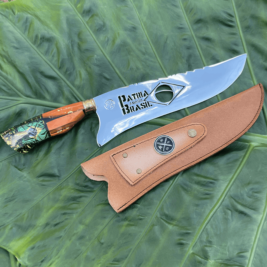 Faca Picanheira Pátria Amada  4mm | Bainha + Seu Nome Grátis