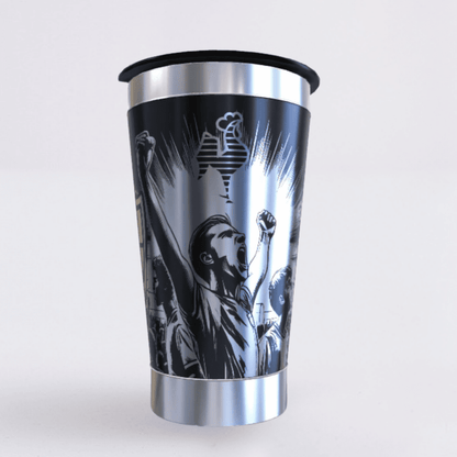 Atlético Mineiro – Copo Térmico Preto Personalizado 360° a Laser + Brinde