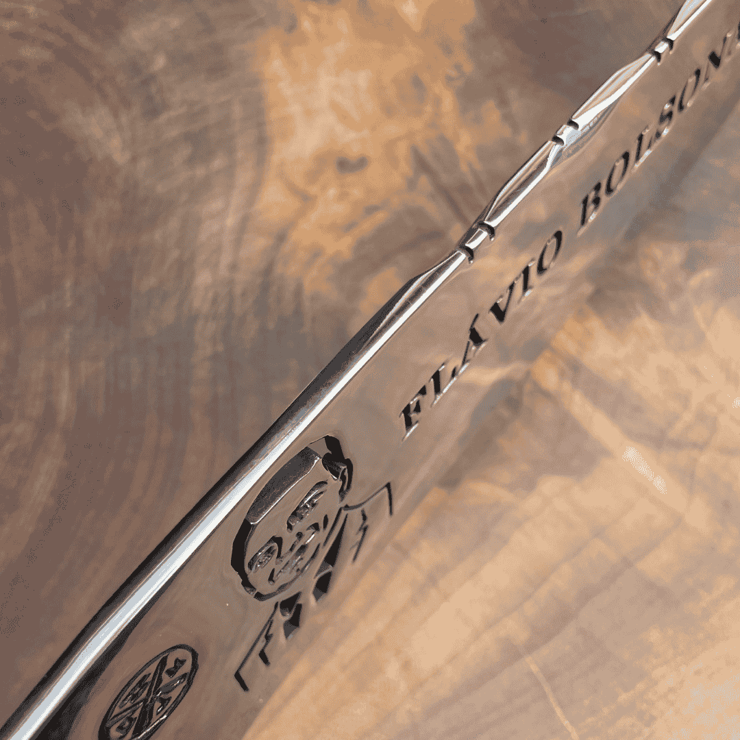 Faca Picanheira Flávio 4mm | Bainha + Seu Nome Grátis