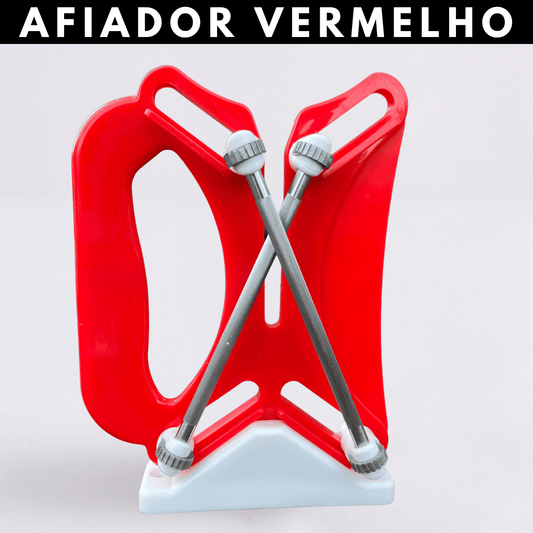 Afiador De Facas Profissional - Vermelho