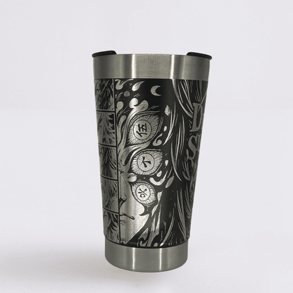 Demon Slayer – Copo Térmico Preto Personalizado 360° a Laser + Brinde