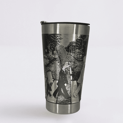 The Simpsons – Copo Térmico Preto Personalizado 360° a Laser + Brinde