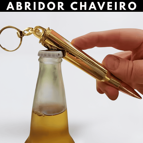 Chaveiro Projétil - Abridor De Garrafa