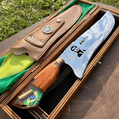 Faca Picanheira Mito 4mm | Bainha + Seu Nome Grátis