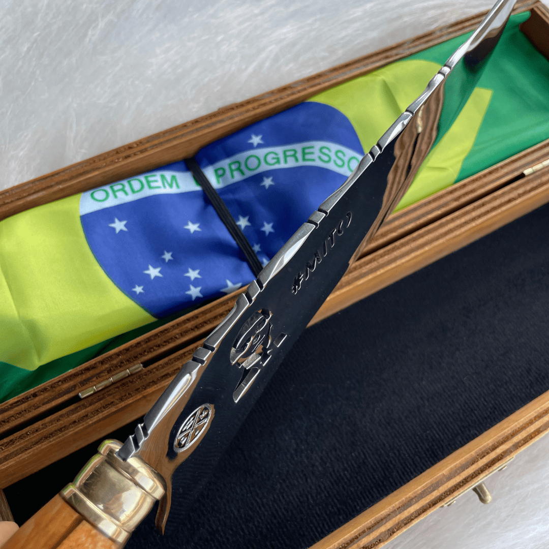 Faca Picanheira Mito 4mm | Bainha + Seu Nome Grátis