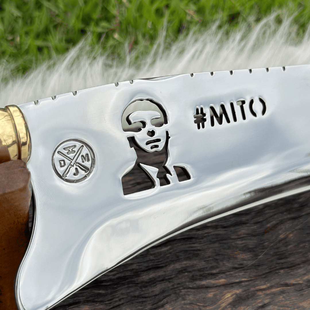 Faca Picanheira Mito 4mm | Bainha + Seu Nome Grátis